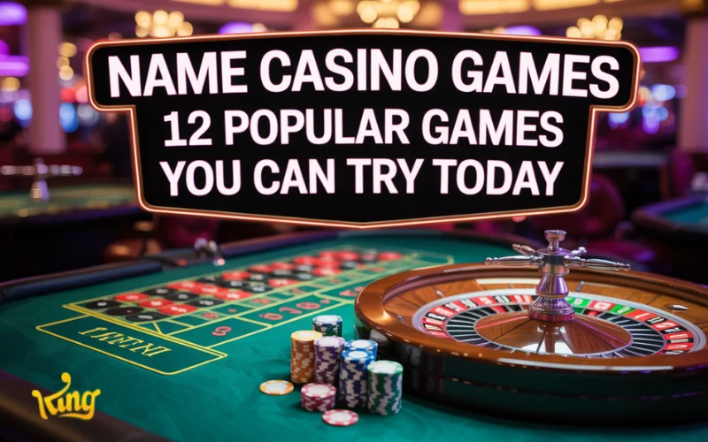 name casino games